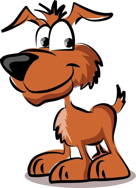 Cartoon hond, een vector — Stockvector