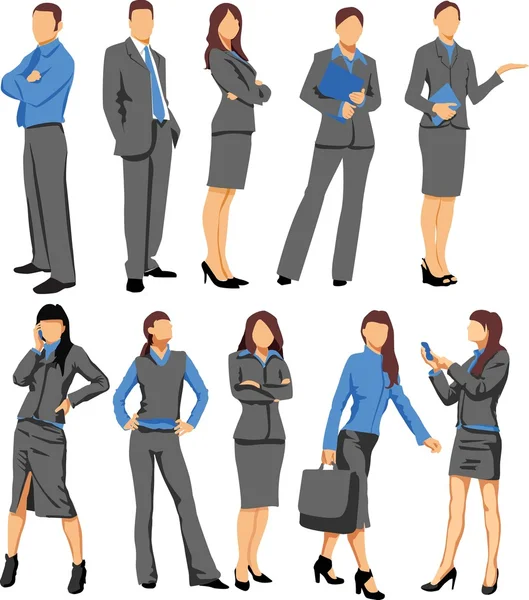 Business crew — Stock Vector