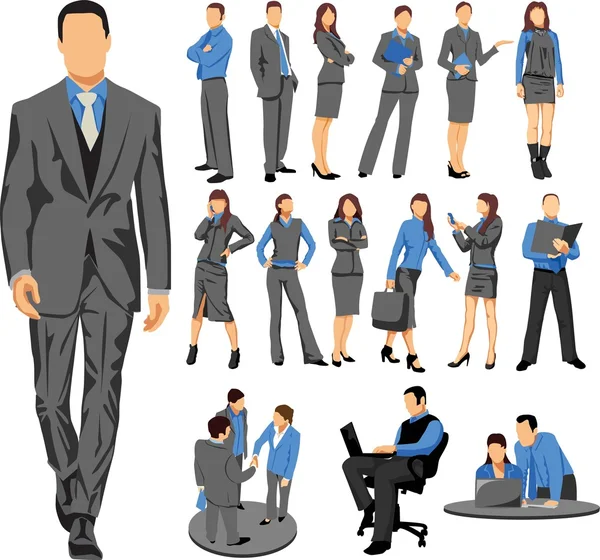 Business crew — Stock Vector