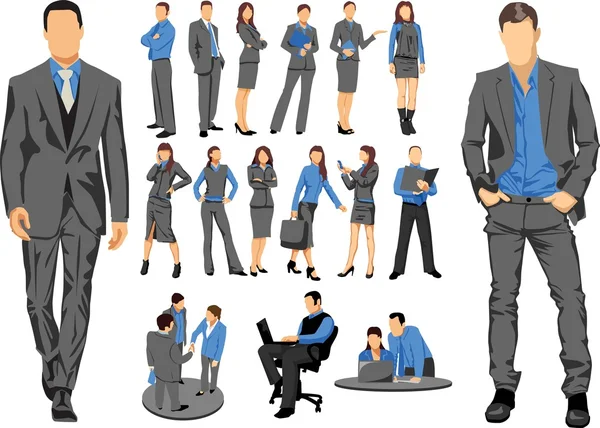 Business crew — Stock Vector