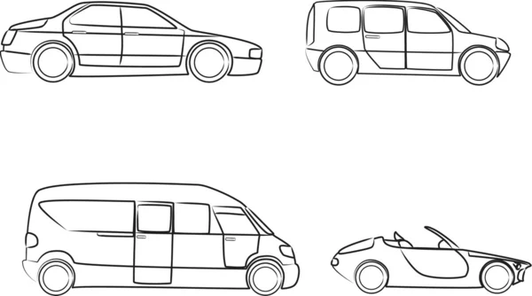 Autosammlung — Stockvektor