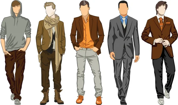 Hommes de mode — Image vectorielle