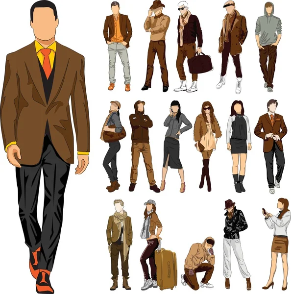 Set of fashion — Stock Vector