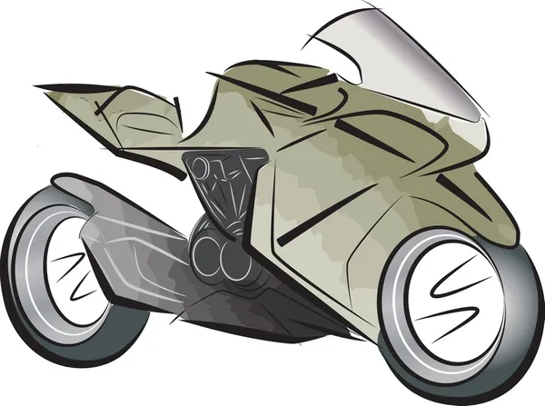Esquisse vectorielle moto sport — Image vectorielle