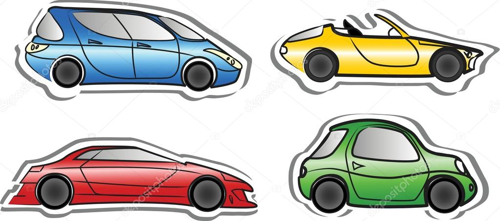 Cars collection - vector