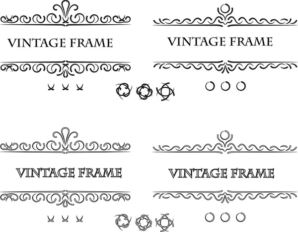 Text frame design elements — Stock Vector