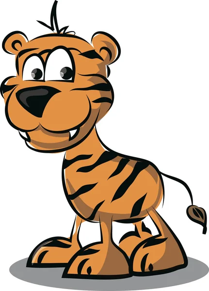 Cartoon tiger — Stock Vector