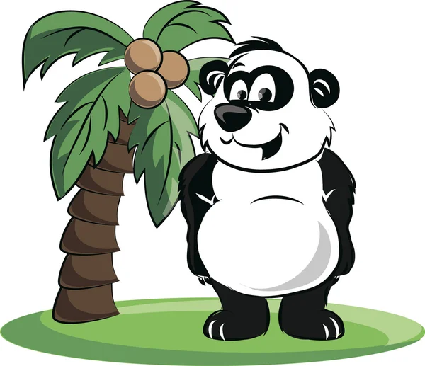 Panda de dibujos animados — Vector de stock