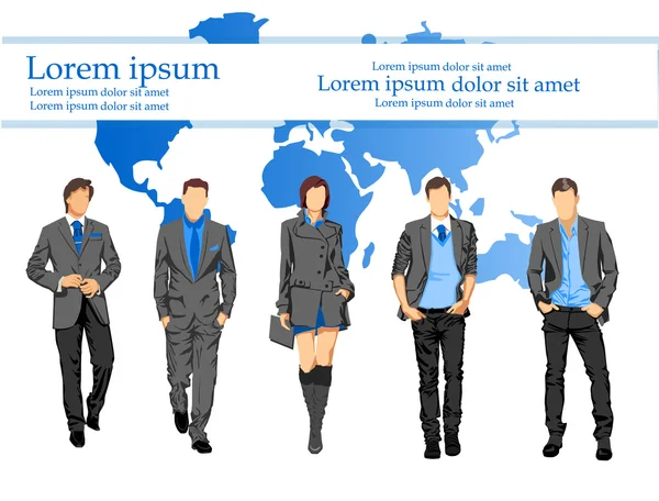 Bir grup iş adamı.