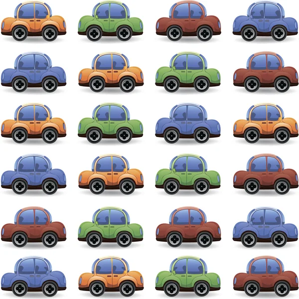 Set of cartoon cars — Stock Vector