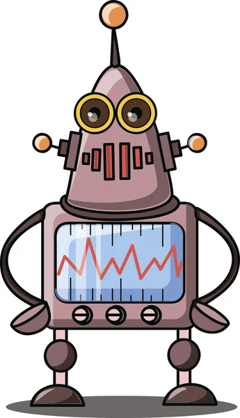 Cartoon robot — Stock Vector