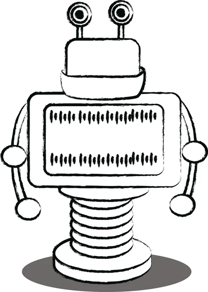 Robot de bande dessinée — Image vectorielle