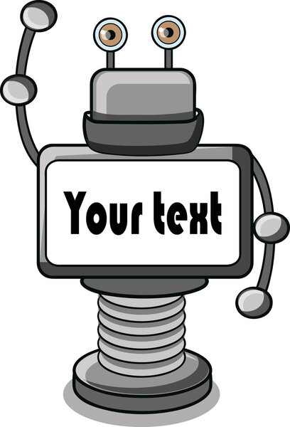 Карикатурный робот