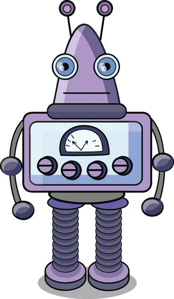 Robot de dibujos animados — Vector de stock