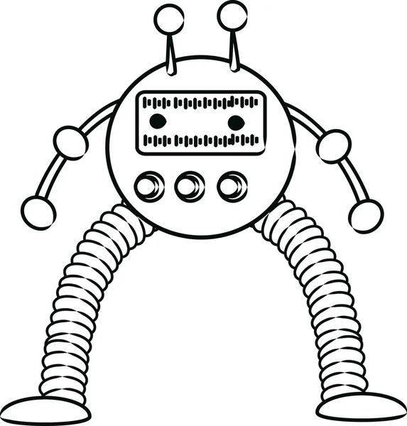 Карикатурный робот — стоковый вектор