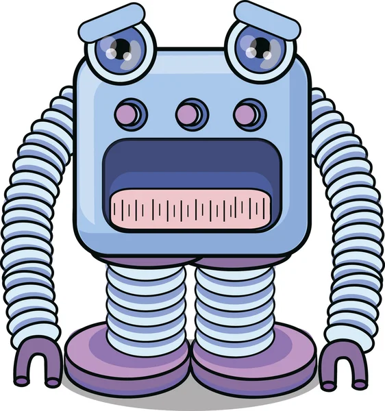 Robot de dibujos animados — Vector de stock