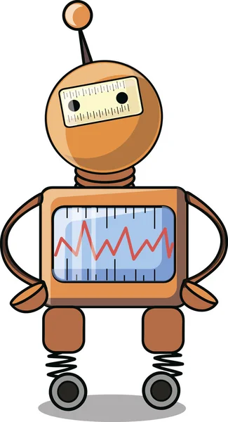 Cartoon robot — Stock Vector