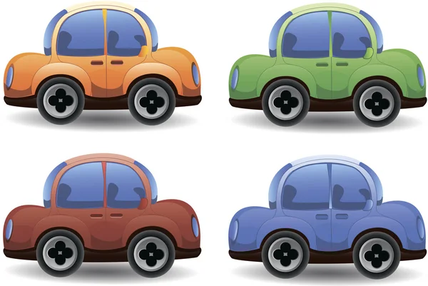 Set of cartoon cars — Stock Vector