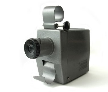 Beyaz arka plan üzerinde izole projektör