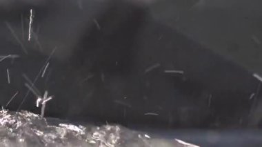 bir dağ dere içinde su damlaları