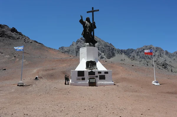 Cristo Redentor a fronteira entre Chile e Argentina — Fotografia de Stock