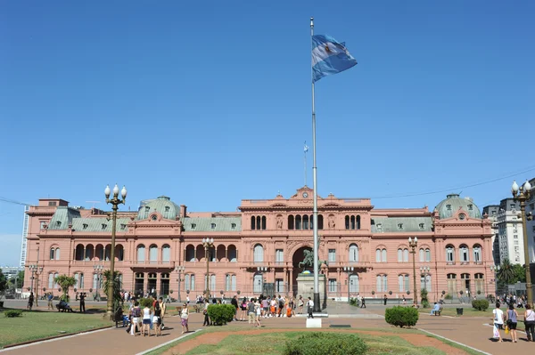 Casa Rosada на площади Майо в Буэнос-Айресе — стоковое фото