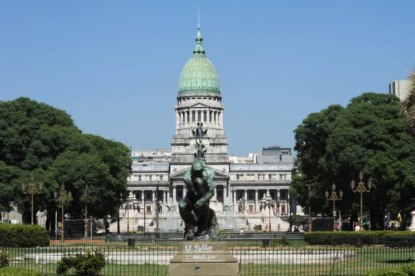 O palácio do governo na praça do Congresso em Buenos Aires — Fotografia de Stock