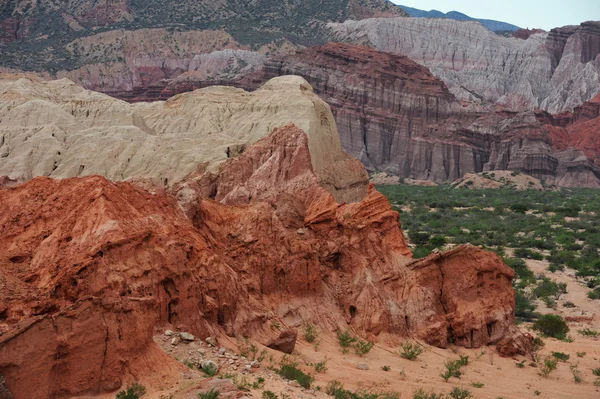 Los colorados quebrada de cafayate national Park — Zdjęcie stockowe