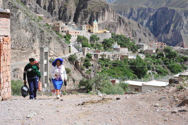 Indigenous village of Iruya on argentina andes