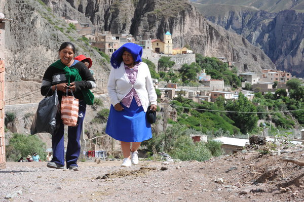 Indigenous village of Iruya on argentina andes