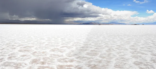 Salt desert of Salinas Grandes on argentina andes — Stock Photo, Image