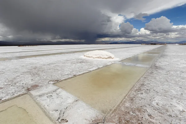 Désert salin de Salinas Grandes sur argentina andes — Photo