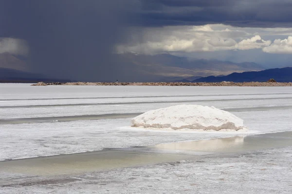 Désert salin de Salinas Grandes sur argentina andes — Photo