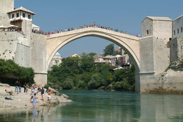 Ciudad de Mostar en Bosnia y Herzegovina, Balcanes — Foto de Stock