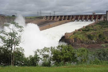 Hydropower Dam of Itaipu clipart