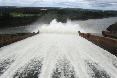 The Hydroelectric Power Dam of Itaipu clipart
