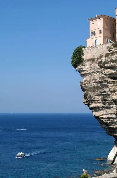 Cidade histórica de Bonifacio na ilha da Córsega — Fotografia de Stock