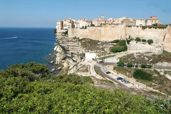 Historiska staden bonifacio på Korsika ön — Stockfoto