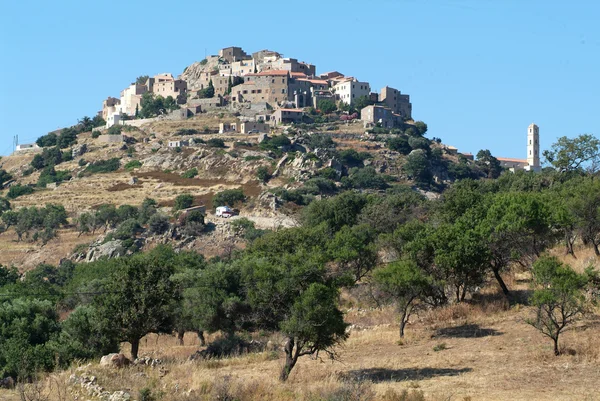 El pueblo de Sant Antonio en la isla de Córcega — Foto de Stock