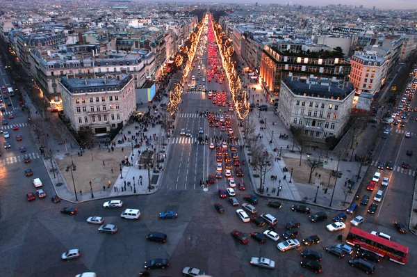 Champ Pavla v Paříži v noci — Stock fotografie