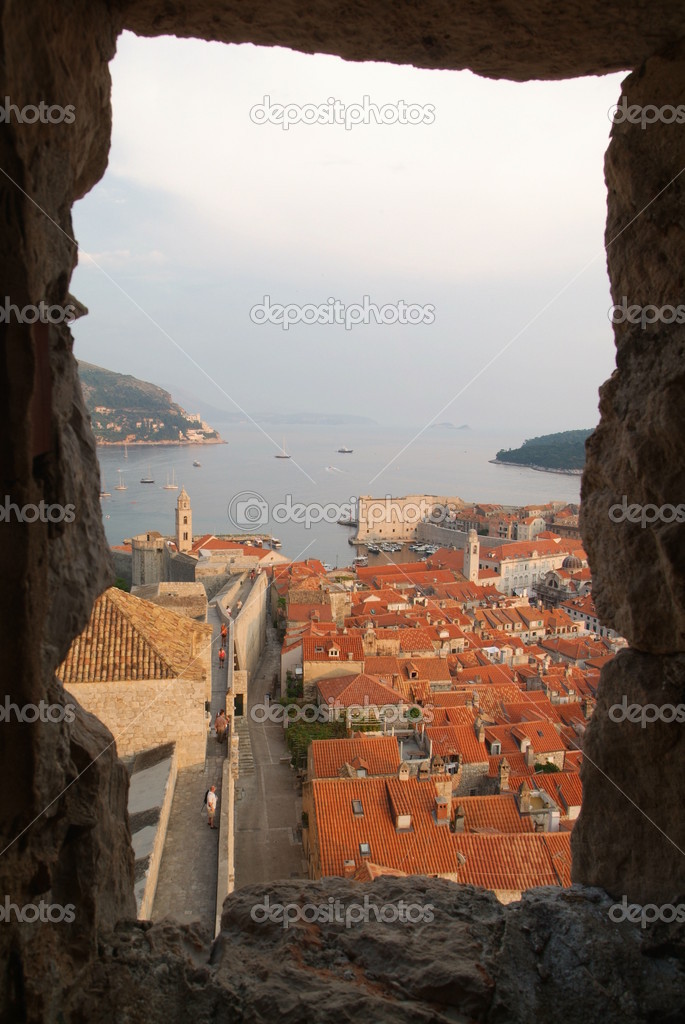 View of the town of Dubrovnik