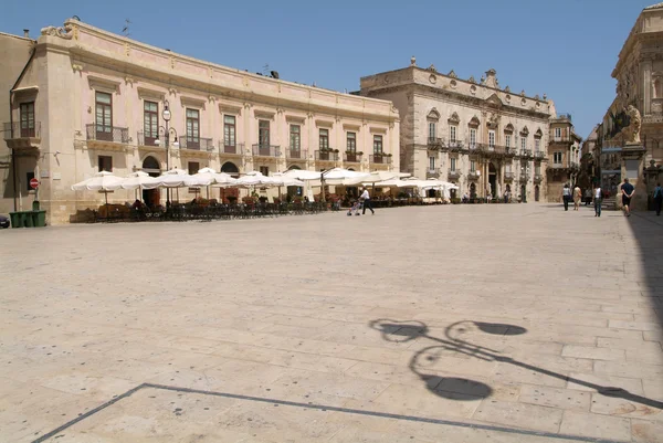 Praça da cúpula de Siracusa na Sicília — Fotografia de Stock