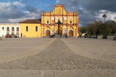 san cristobal de las casas chiapas üzerinde katedral
