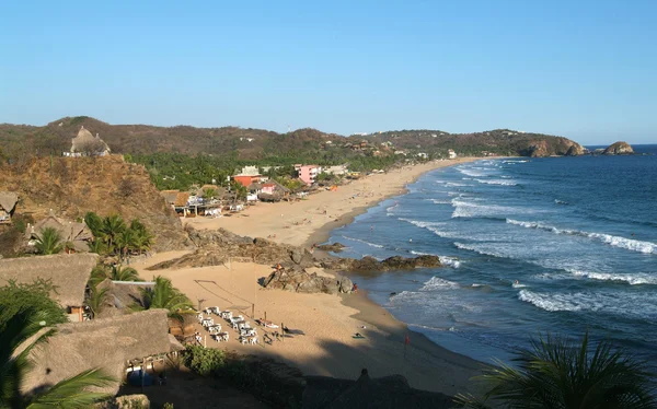 De kust van zipolite aan mexico — Stockfoto