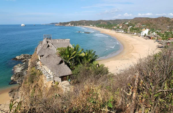 De kust van zipoite aan mexico — Stockfoto