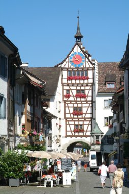 eski köy Stein am rhein İsviçre üzerinde