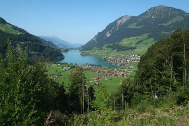 Lungern village in Switzerland clipart