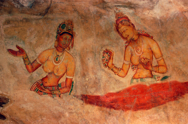 Famous ancient wall paintings (frescoes)