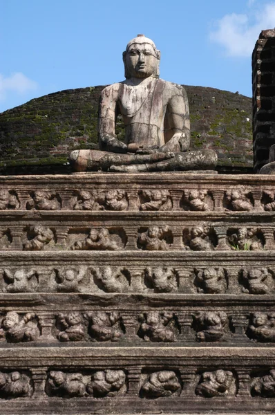 Velho Vatadage do século XII em Polonnaruwa no Sri Lanka — Fotografia de Stock