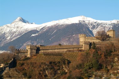The Wall of Castle Montebello Unesco world heritage clipart